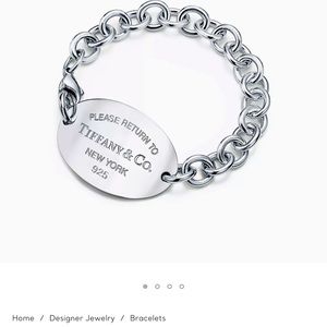 Tiffany & Co. Oval Tag Bracelet